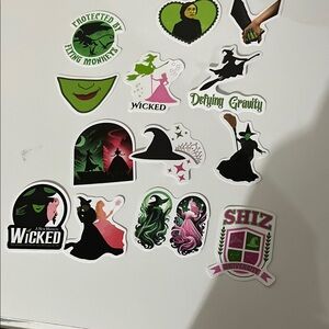 Wicked Themed Sticker Set - Multicolor